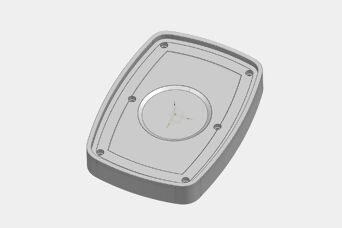 Aufnahme für Deckel-Gehäuse