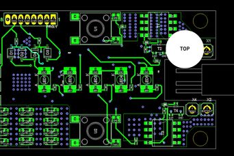 PCB-Design TOP aus dem Berufsbildungsprojekt Entlötpinzette