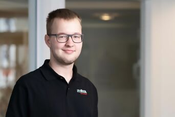 Porträt Simon Gabriel, ehemaliger Elektroniker in Ausbildung